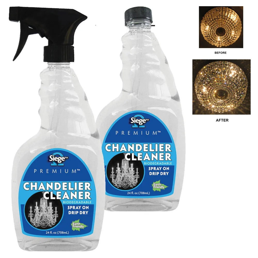 2x Chandelier Cleaner Spray Refill 24oz Light Fixture Glass Crystal Polish Shine