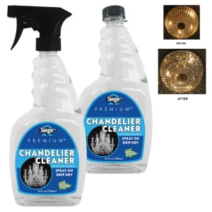 2x Chandelier Cleaner Spray Refill 24oz Light Fixture Glass Crystal Polish Shine