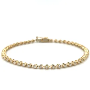 Diamond Bezel Tennis Bracelet