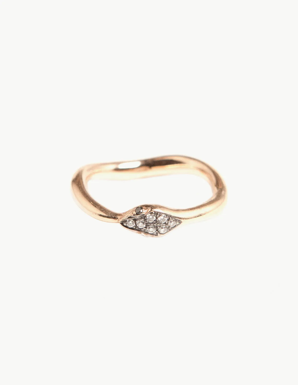 Diamond Pave Eternity Snake Ring