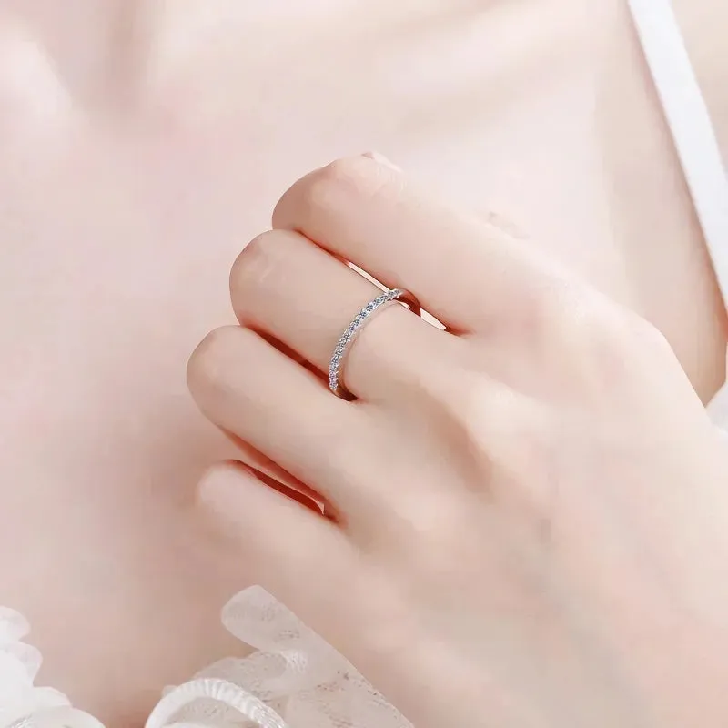 Elegant Moissanite Eternity Band