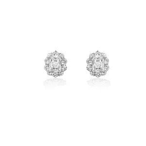 Emerald Stud Wedding Earrings