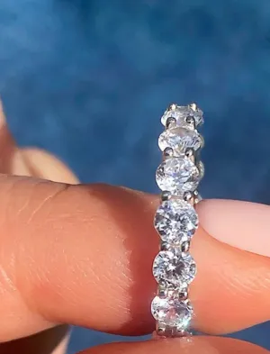 Eternity Band Sterling Silver