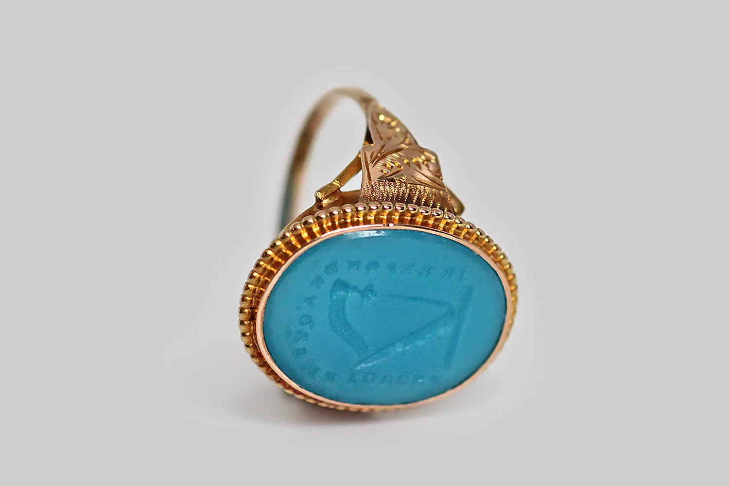 Georgian I Respond Tassie Seal Signet Ring