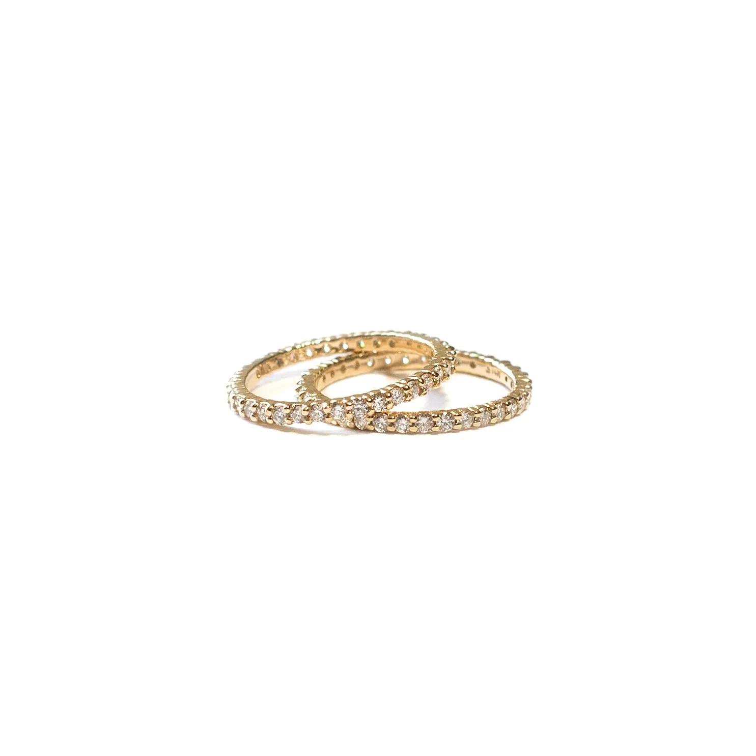 hannah : shared prong set eternity band