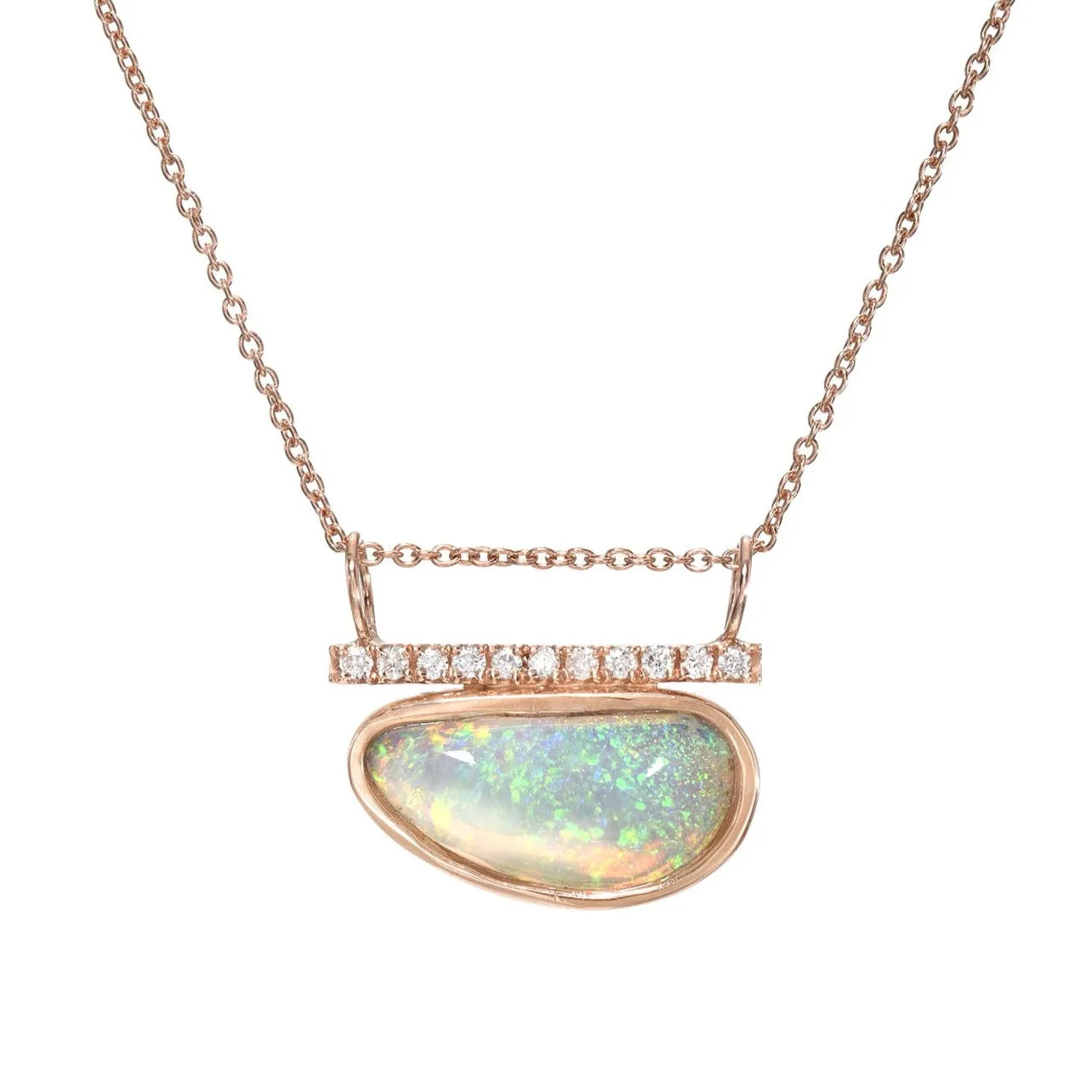 Head in the Clouds Crystal Opal Necklace No. 16