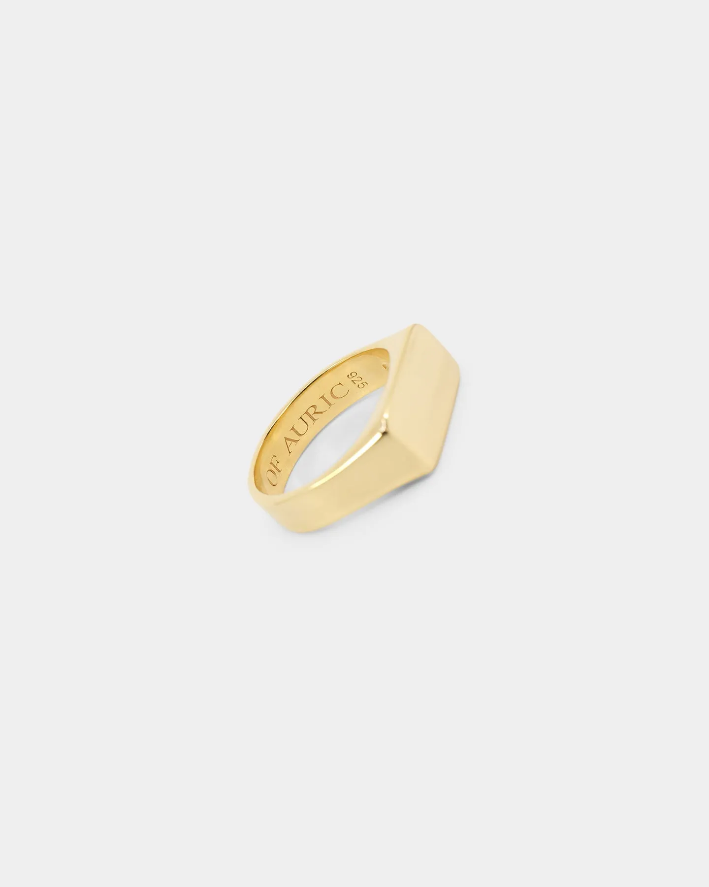 House Of Auric Signet Ring 18K Gold Vermeil