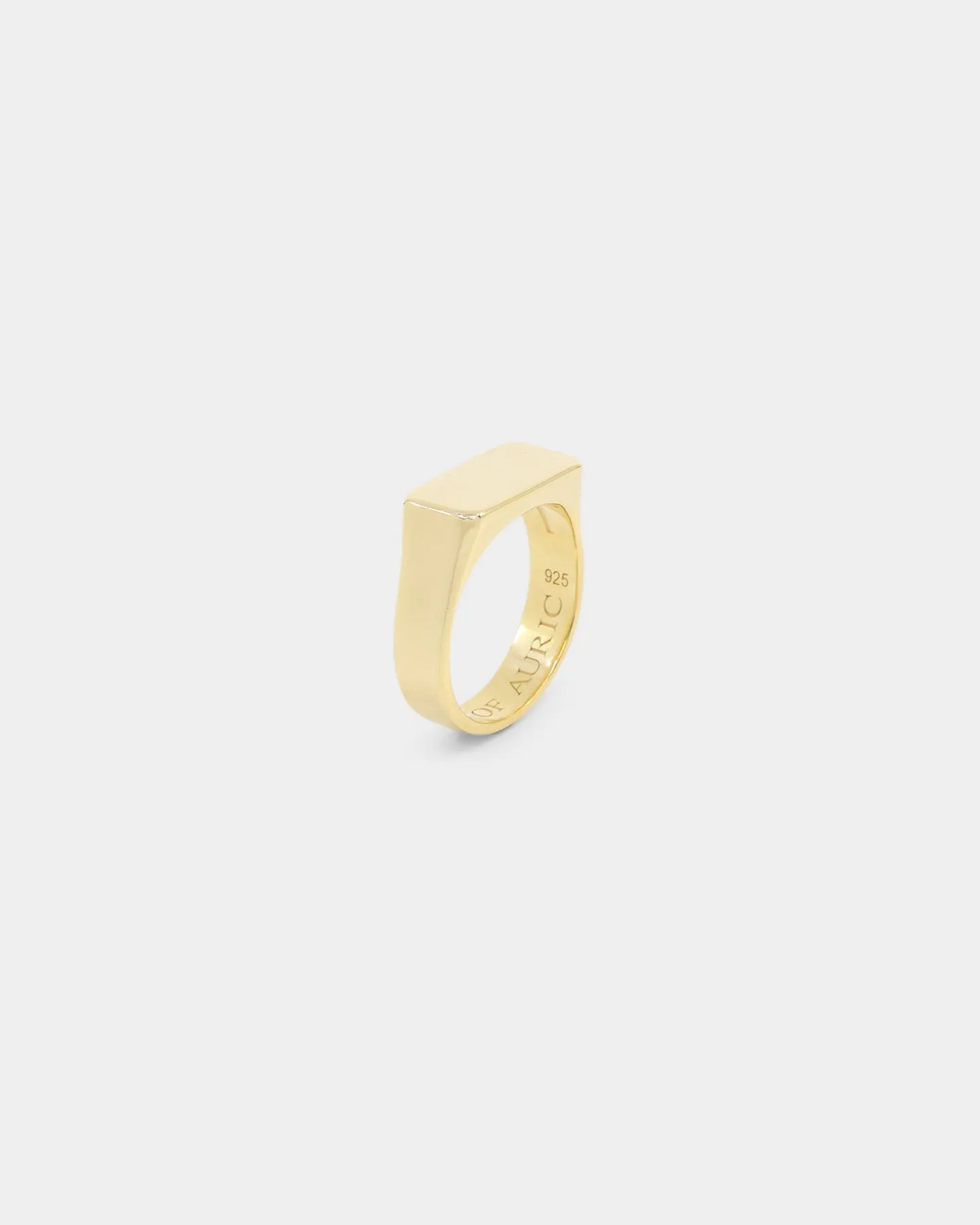 House Of Auric Signet Ring 18K Gold Vermeil