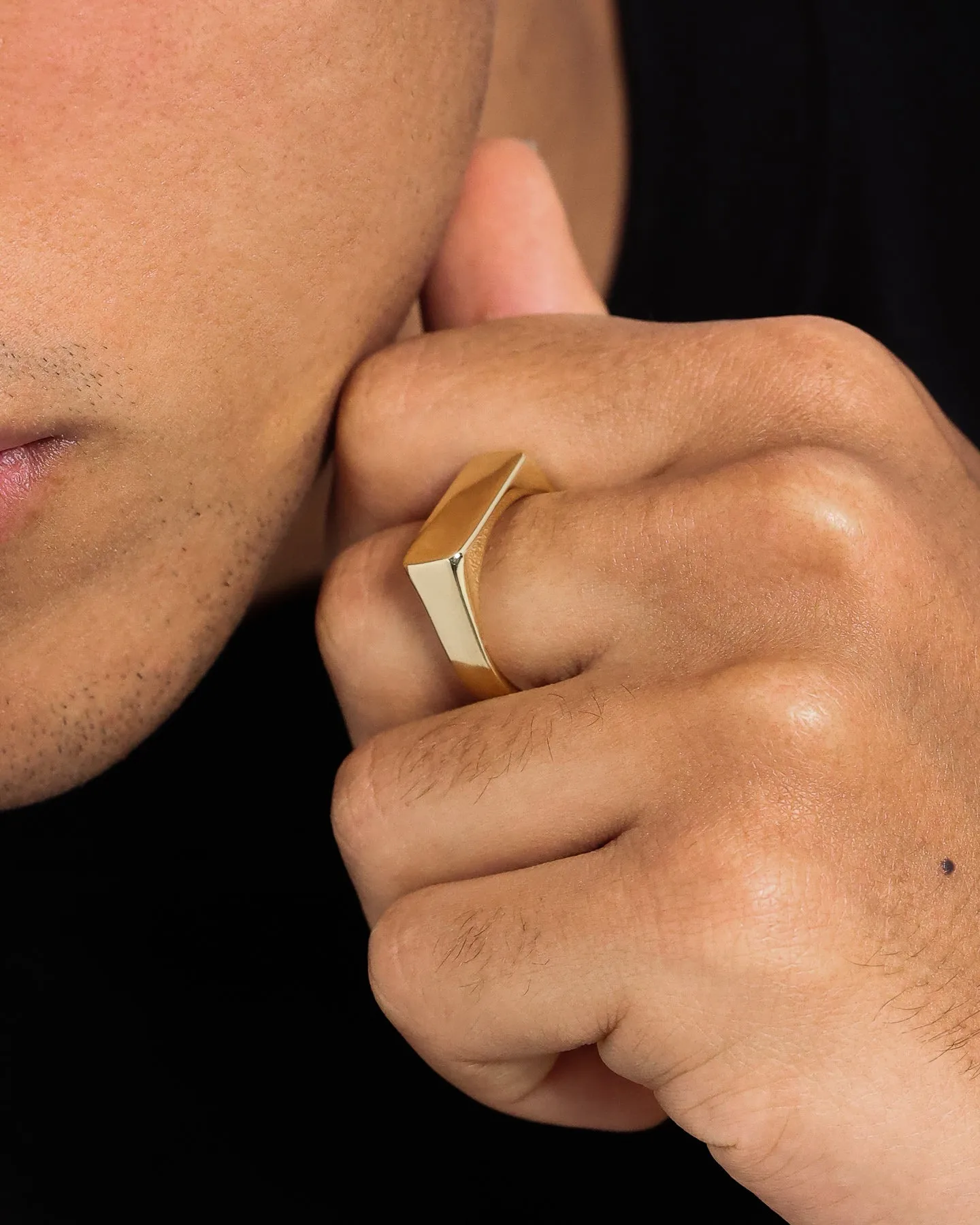 House Of Auric Signet Ring 18K Gold Vermeil