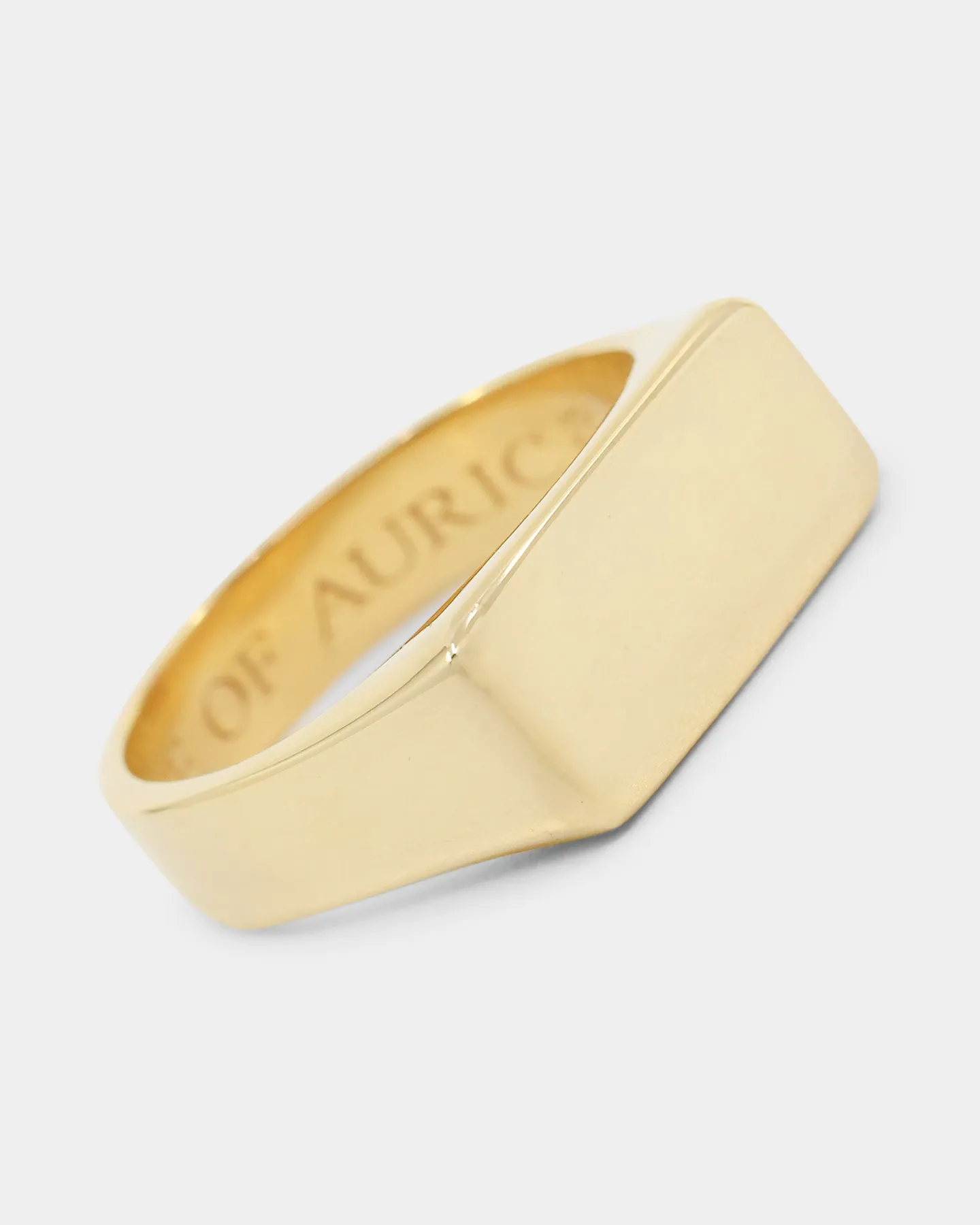 House Of Auric Signet Ring 18K Gold Vermeil