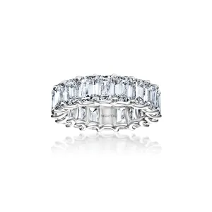 Libera 9 Carat E-F VS1 Emerald Cut Lab-Grown Diamond Eternity Band