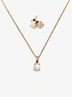 Lillian Opal Ruby Set