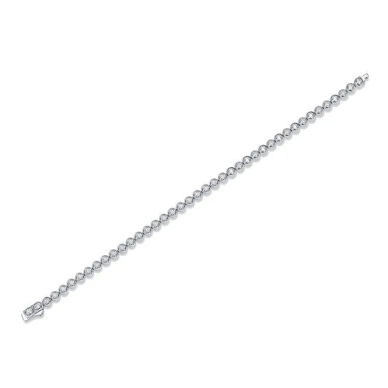 Luxury Moissanite Diamond Silver Bracelet