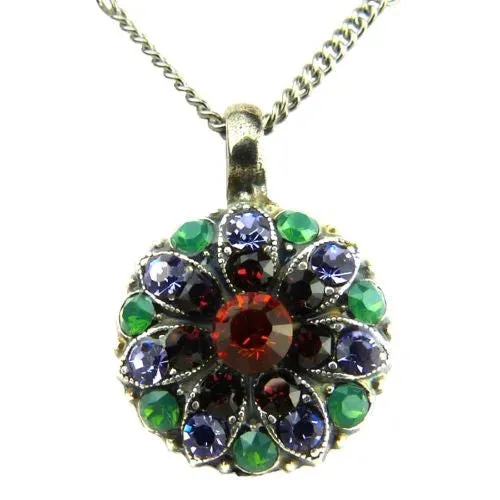 Mariana Guardian Angel Crystal Pendant Necklace 1003 Orange Purple Green Amethyst