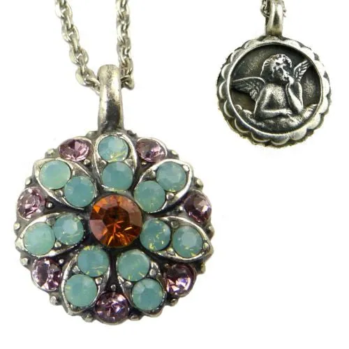 Mariana Guardian Angel Crystal Pendant Necklace 115 Crystal Volcano Opal
