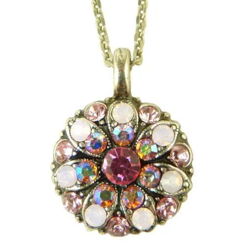 Mariana Guardian Angel Crystal Pendant Necklace 2230 Fuschia Opal Crystal