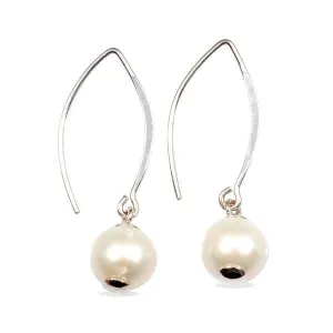 MCJ Earrings Pearl Drop Sterling Silver