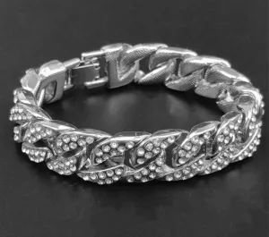 Men's Cuban Diamond Chain Bracelet