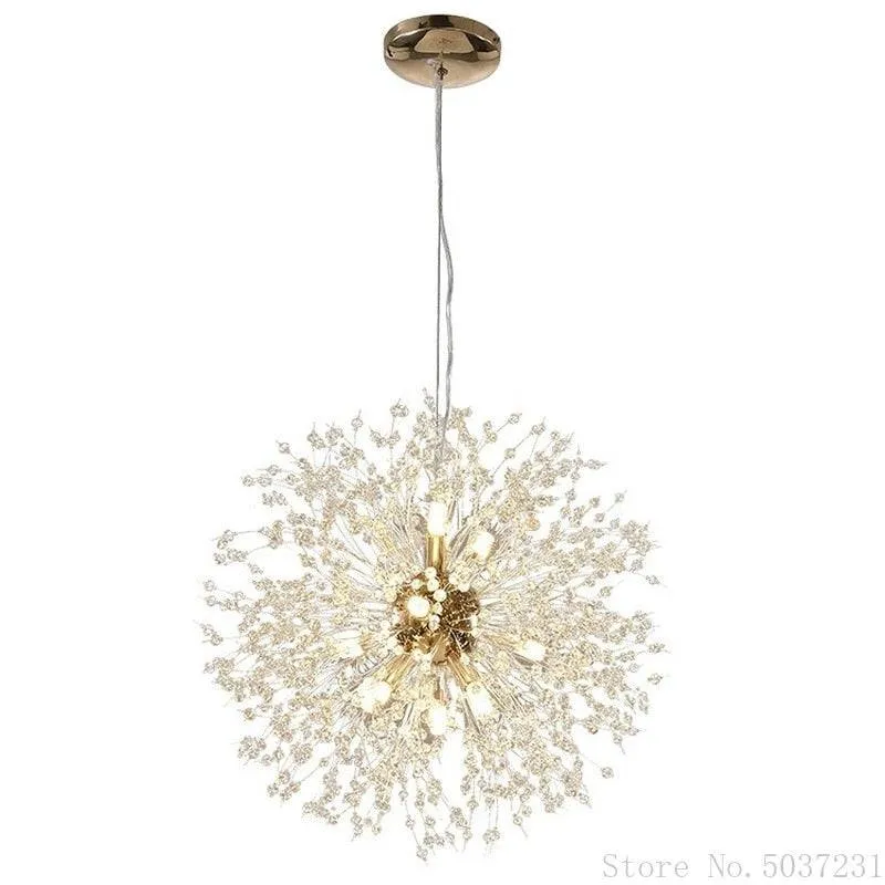 Nordic Modern Crystal Chandelier Dandelion Chandelier Lights Pendant Lamp
