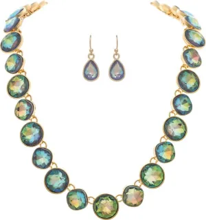 Rain Jewelry Gold & Mystic Opal Gems Necklace