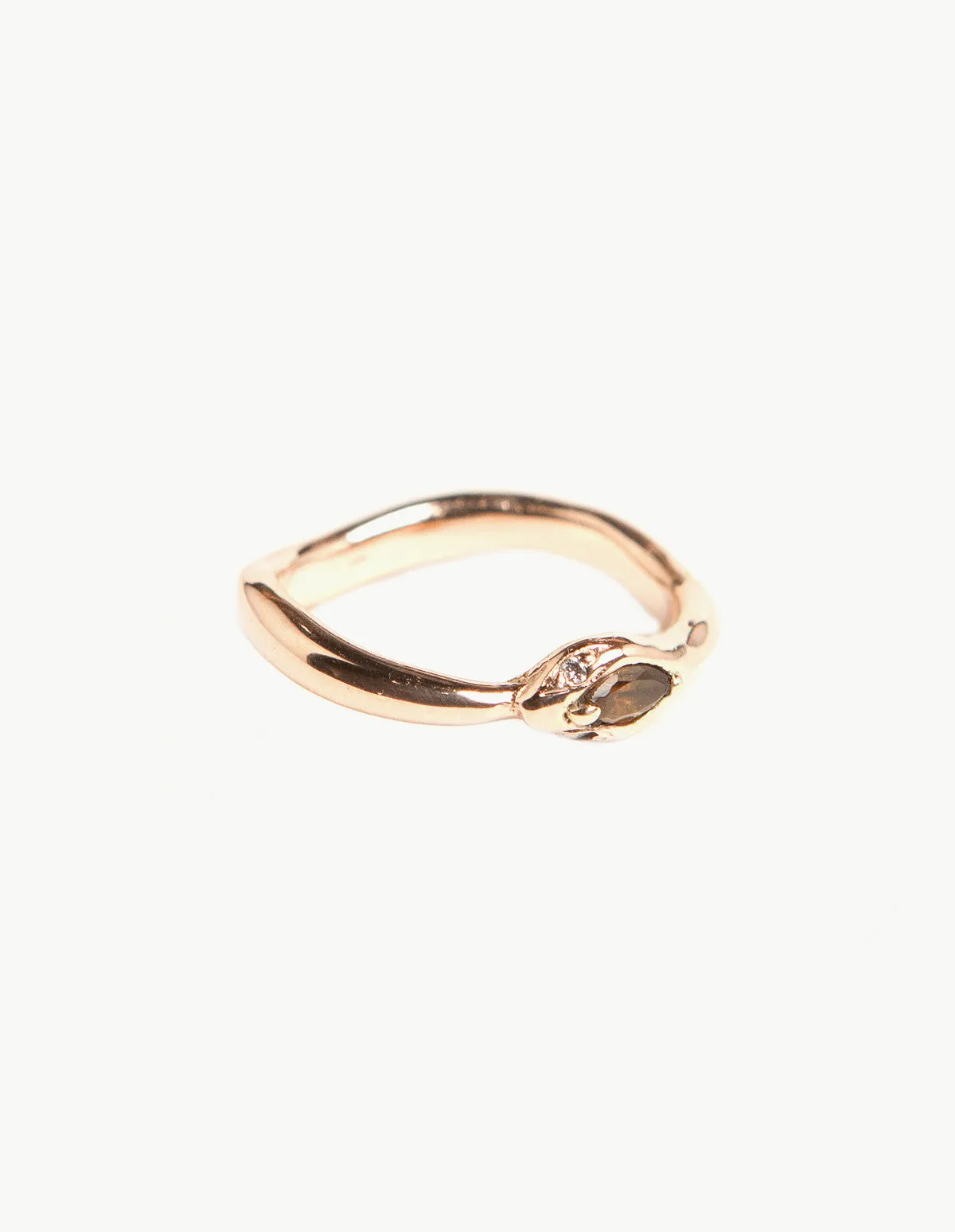 Sapphire Eternity Snake Ring