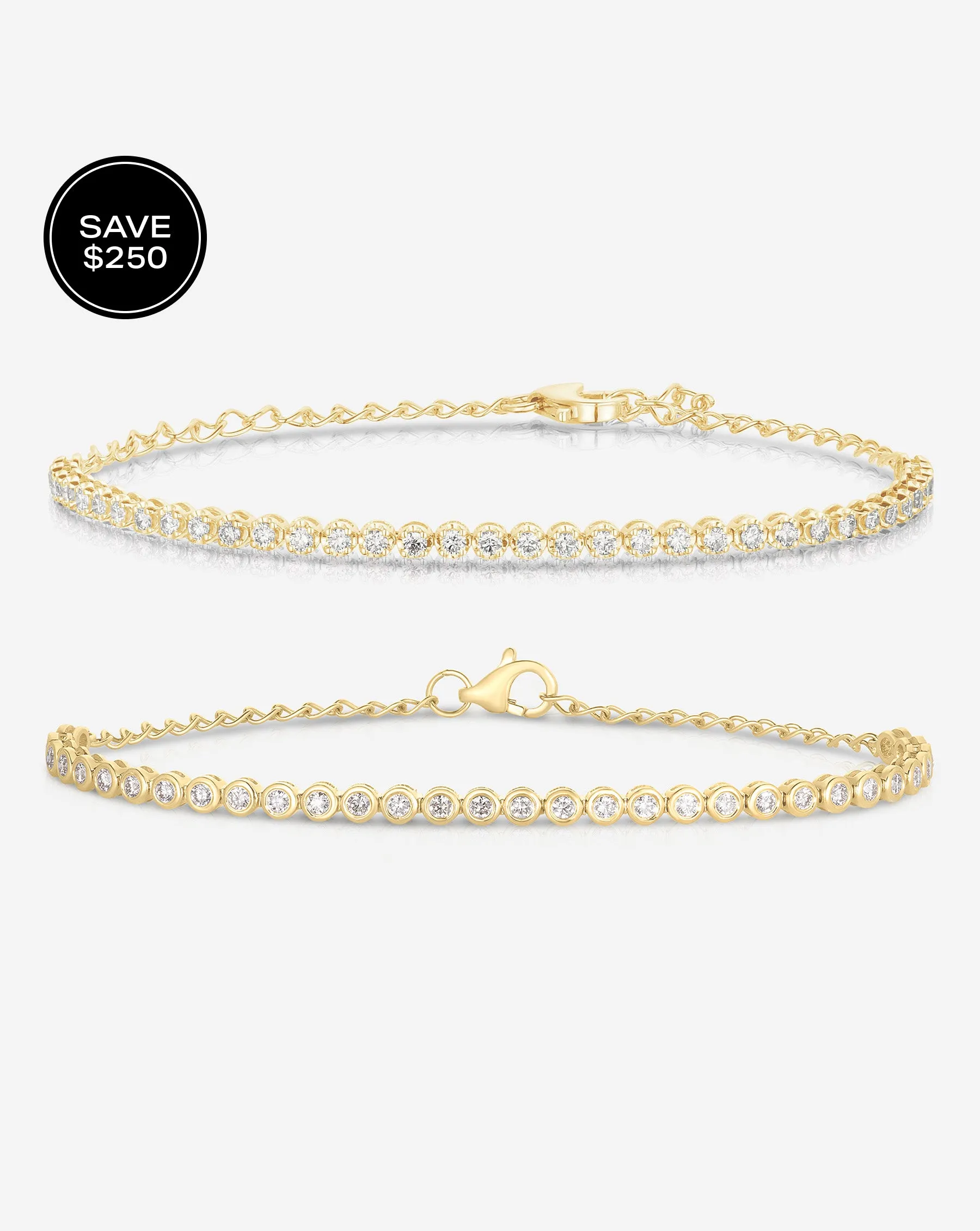 The Half Mini Diamond Duo Set