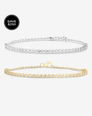 The Half Mini Diamond Duo Set