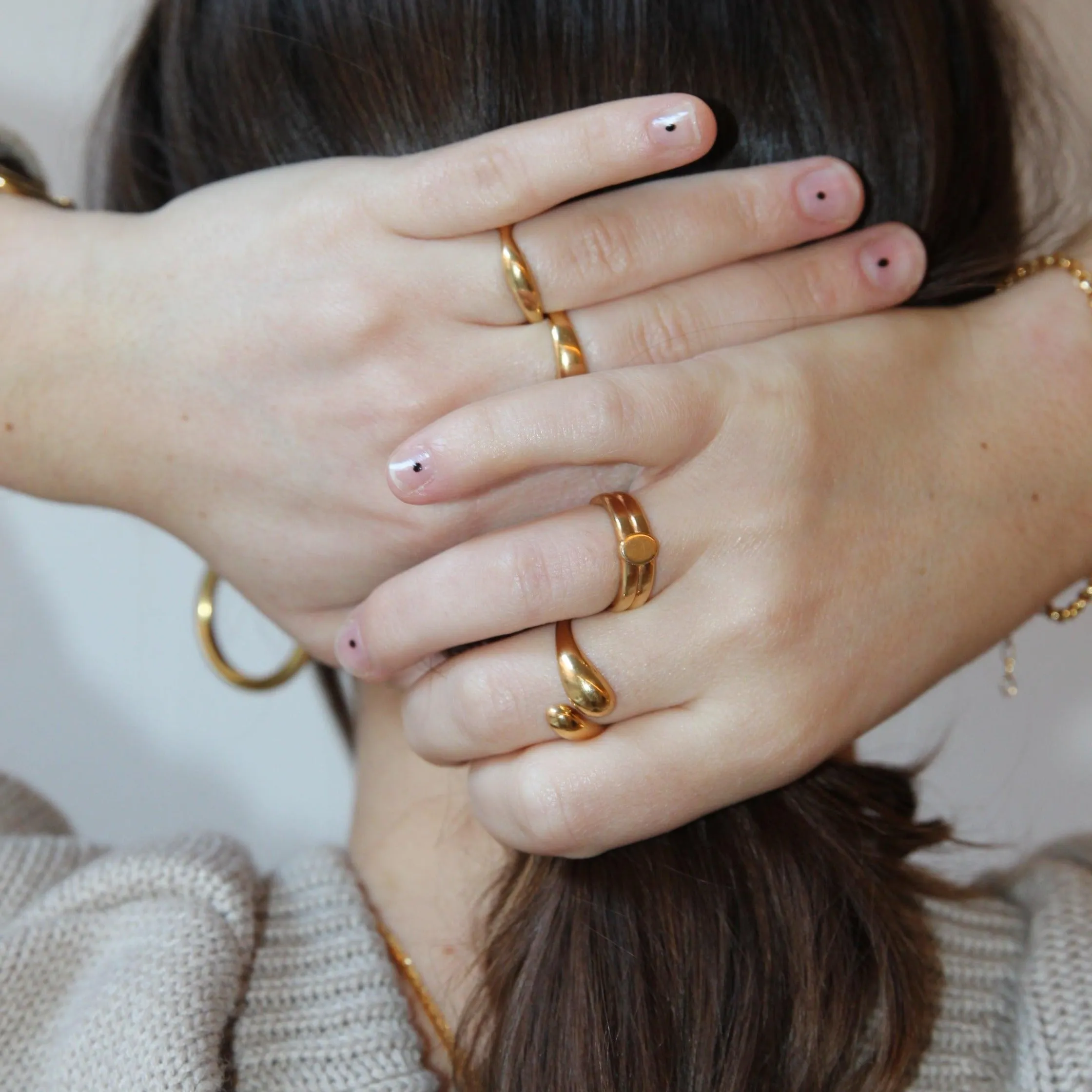THE HARLOW RING - 18k gold plated