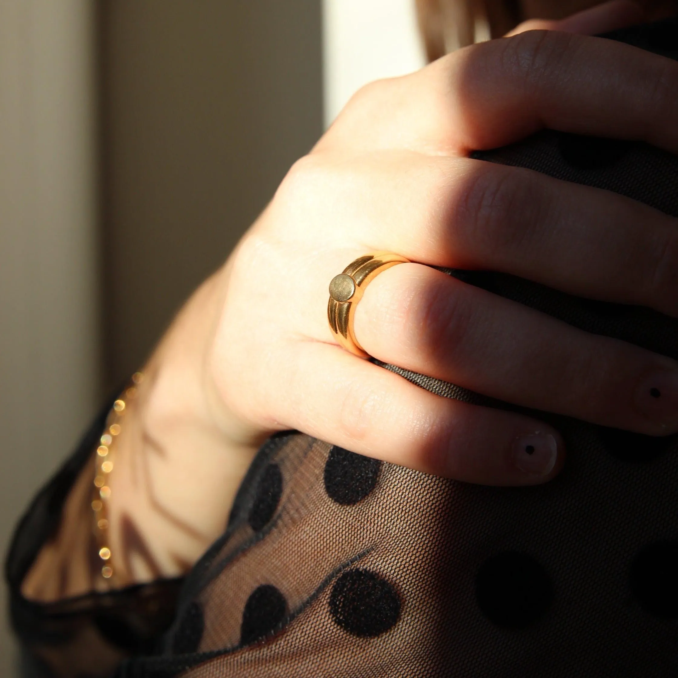 THE HARLOW RING - 18k gold plated