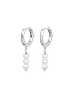 Triple Drop Pearl Huggies